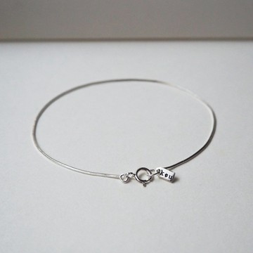 極細小字牌手鍊 手鏈 -純銀