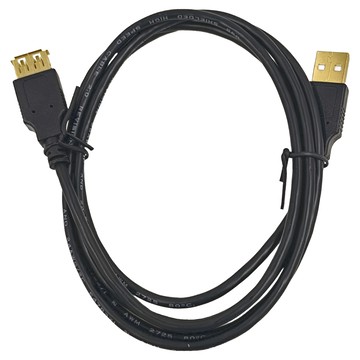 Cable USB 2.0 A公-A母 1.5M 傳輸充電線  1條  黑色