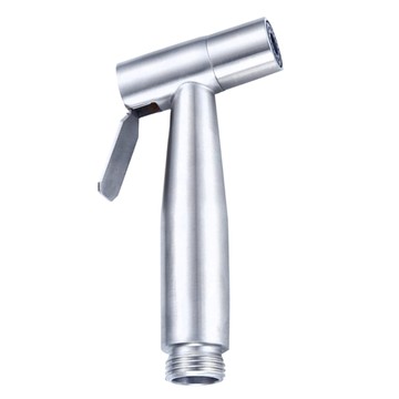葉子小舖 不鏽鋼馬桶噴槍沖洗器 銀色 12x5.6x2cm  1個