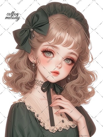 original sticker no.1065 人物貼紙 原創貼紙 女孩貼紙 原創人物貼紙