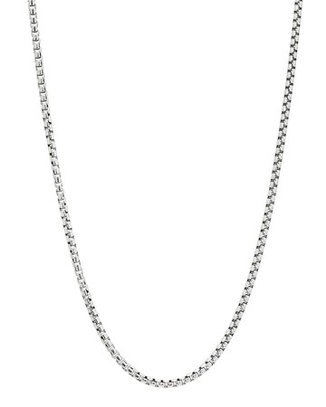 Delos Sterling Silver Chain Necklace, 1.5mm