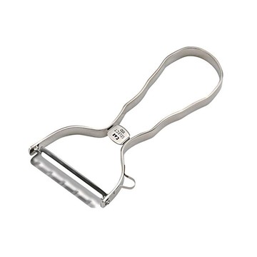 【KAI 貝印】日本 工業風極簡不鏽鋼削皮刀 削皮器 廚房用具 附U型去芽點挖孔