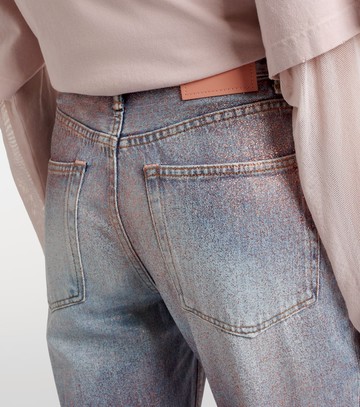 Acne Studios 2025F coated bootcut jeans