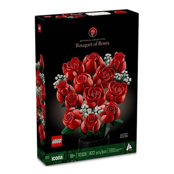 1450【台中翔智積木】LEGO 樂高 10328 玫瑰花束 Bouquet of Roses 紅色 玫瑰花 情人節