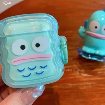 可愛卡通丑魚漢頓適用airpods3代 1/2代pro2蘋果無線藍牙耳機殼4代