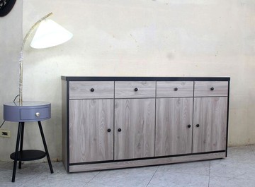 【歐風別館】星光5.3尺灰橡色餐櫃【另有白梣色】【基隆至台中免運費】