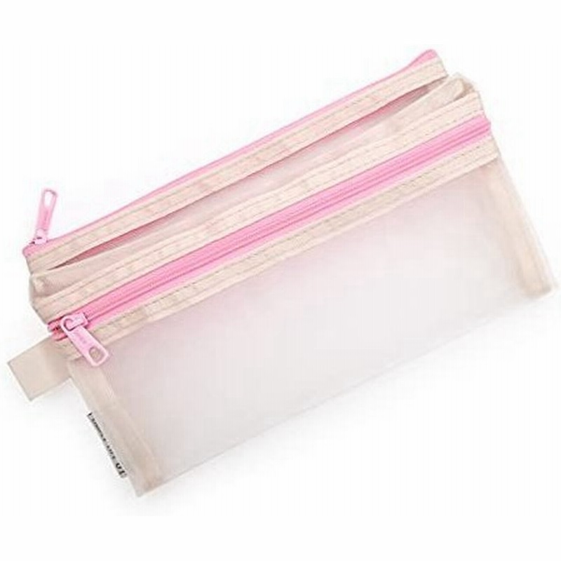 Wangsiwei メッシュペンケースシンプルペンポーチ透明ふでばこクリア筆箱かわいい大容量筆入れ小物いれ軽量お 通販 Lineポイント最大0 5 Get Lineショッピング