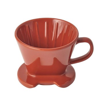 MUJI 無印良品 炻器咖啡濾杯 11.3cm 橘色  單品  1個