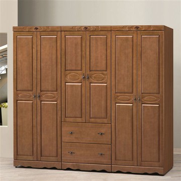 【時尚屋】[UZ6]伊琳諾樟木色8.1尺衣櫥UZ6-30-1