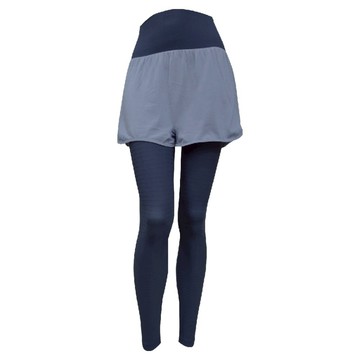 巧奇 智能呼吸律動褲 假2件褲  S~M  灰藍 + 星夜藍