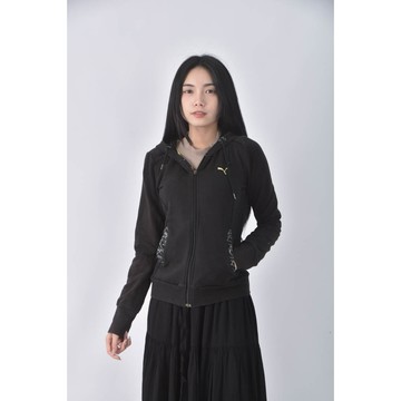 (S) puma棉質口袋黑色外套二手衣