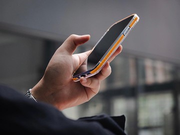 ARMOR iPhone 12 Signature 系列電話保護殼_水晶透明/橙帶