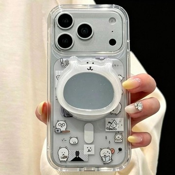 日常自嘲熊鏡子S26Plus 磁吸手機殼 A57 A56 三星Galaxy S26Ultra S25 A55 A37防摔