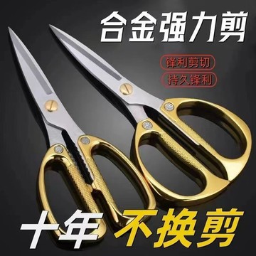 🔥臺灣出🔥德國鋅合金不鏽鋼剪刀合金家用剪子廚房強力線頭手工裁縫專用辦公