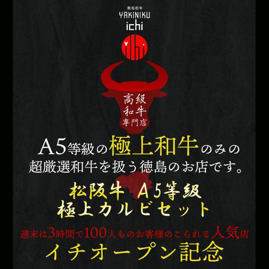 松阪牛 A5等級 カルビ 焼肉セット 1kg バーベキュー 1キロ 送料無料