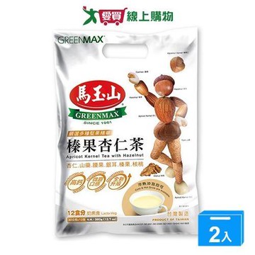 馬玉山榛果杏仁茶30g*12【兩入組】【愛買】
