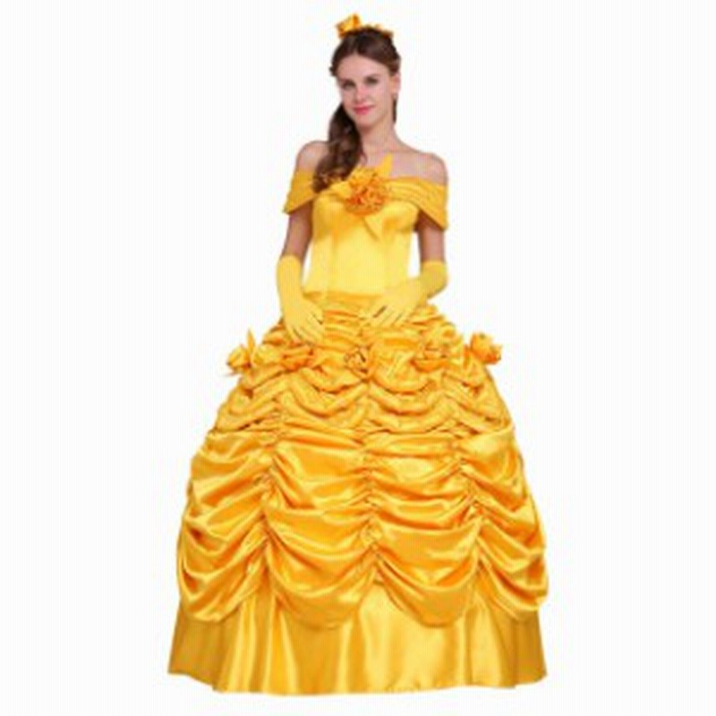 高品質 高級コスプレ衣装 ディズニー 美女と野獣 風 プリンセス ベル タイプ ドレス Beauty And The Beast Belle Dress 通販 Lineポイント最大1 0 Get Lineショッピング