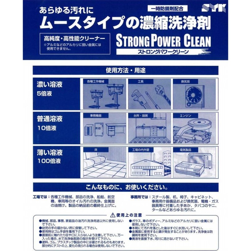 鈴木油脂：ムース状万能洗浄剤「ストロングパワークリーン」（20