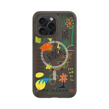 iPhone 15 Pro Max AirX 本質黑 - MacaronToe 馬卡龍腳趾 - 勇敢一點 We Rock