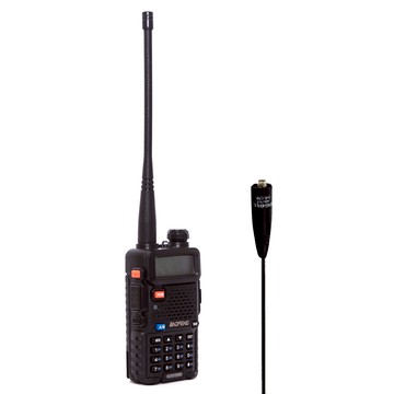 BAOFENG 寶峰 雙頻無線對講機 原廠耳掛式耳機麥克風 + 40cm 長天線套組 UV-5R  1組