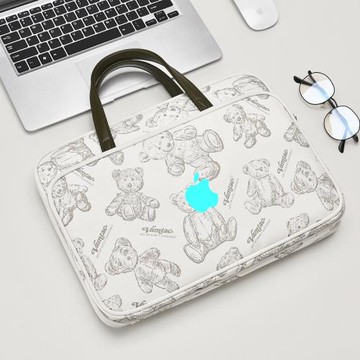 Apple蘋果MacBookAir14英寸Pro 14/16筆記本電腦專用手提包15.6/16內膽收納袋2023防水小熊卡通保護套