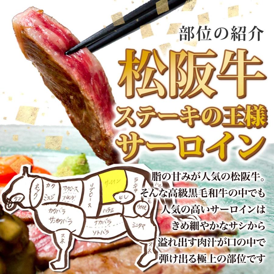 ステーキ肉 松阪牛 A5 サーロイン ステーキ 200g×2枚 お歳暮 御歳暮 ギフト 人気 牛肉 松坂牛 肉 内祝 出産祝い お祝い 誕生日 松坂牛ギフト