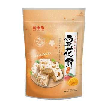 新東陽 雪花餅 芒果 台灣經典零食 酥脆中帶柔軟 口感層次豐富  180g  1包