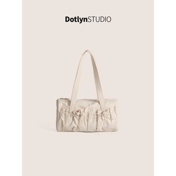 Dotlyn韓系ins風新款褶皺尼龍托特包大容量休閑通勤旅行單肩包女