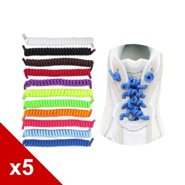 糊塗鞋匠 優質鞋材 G13 螺旋彈簧鞋帶100cm 5雙