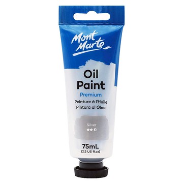 Mont Marte 蒙瑪特 油畫顏料 優質銀色 75mL  1色