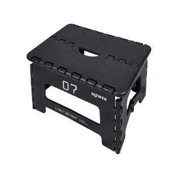 SLOWER Tabac 戶外折疊矮凳 美式復古工業風格  黑色  1個