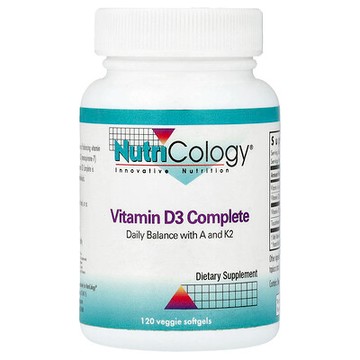 Nutricology, 多面維生素 D3，120 粒素食軟膠囊