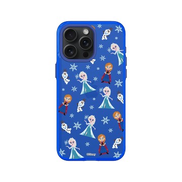 iPhone 15 Pro Max Clear 激光藍 - 迪士尼-公主系列 Disney Princess - 冰雪奇緣 - 角色集合