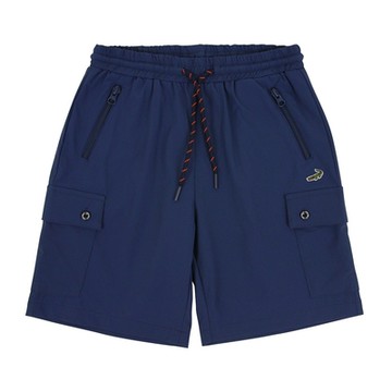 Crocodile Junior小鱷魚童裝- 綁帶休閒平織短褲 ( C65606-05 小碼款)