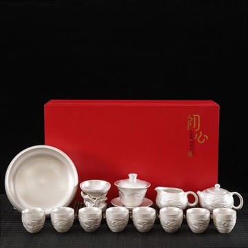 純銀999銀茶具套裝功夫茶星空琺瑯彩純手工鎏銀蓋碗品茗杯主人杯