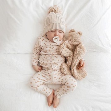 ins爆款小熊家居服 寶寶純棉春秋長袖分體套裝男女嬰兒網紅風童裝