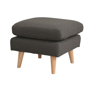 Homelike 喜家居亞麻布沙發腳凳(深灰色)(2425)
