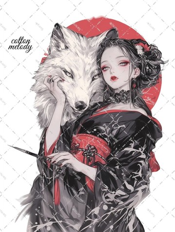 original sticker no.7165 人物貼紙 原創貼紙 人物貼紙 女孩貼紙 原創人物貼紙