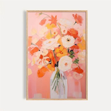 粉橘花束 Pink Orange Flowers
