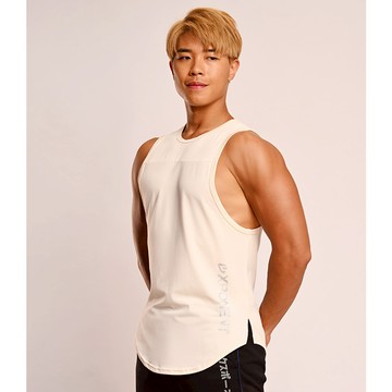 (4色)eXPONENT 超彈力延伸 運動之星 寬版下弧度運動背心 (黑色、酒紅色、深紫灰、米色) 143V32