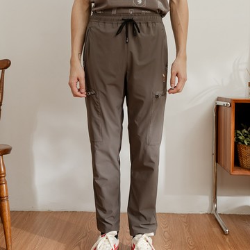 PLAYBOY - 防潑水修身多口袋長褲 - 深灰色/652-002-06-8