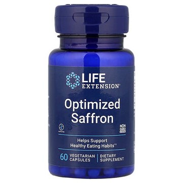 Life Extension, 優化番紅花，88.25 毫克，60 粒素食膠囊