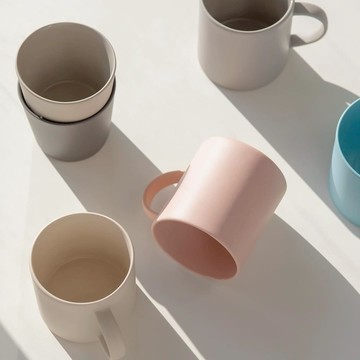 【MOHEIM】Stoneware 馬克杯 380 粉色