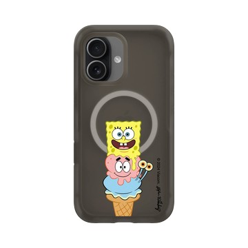 iPhone 17 AirX 本質黑 - 海綿寶寶 SpongeBob - 冰淇淋