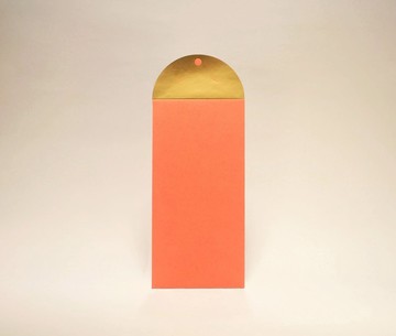 招財貓 橙色紅包袋 五入