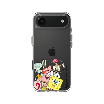 iPhone Air Clear Case（相機按鈕） 透明 - 海綿寶寶 SpongeBob - 比奇堡居民