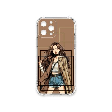 iPhone 12 Pro 殼 TRON IPhone 12 PRO 雜誌風女孩 四角防摔殼 手機殼