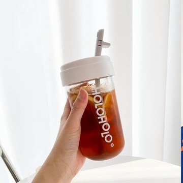 Tonton Cup 吸管隨行杯－大+小組合（6色） 大深灰+小深灰