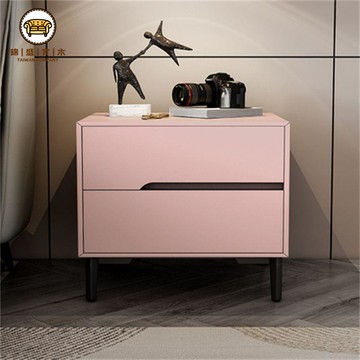 工廠現貨 特惠/免運 床頭櫃 床邊櫃 臥室收納櫃 櫃子 實木皮質簡約現代輕奢意式極簡北歐臥室迷你小型免安裝新款床頭柜開立發票 售後保障 全館折扣j538