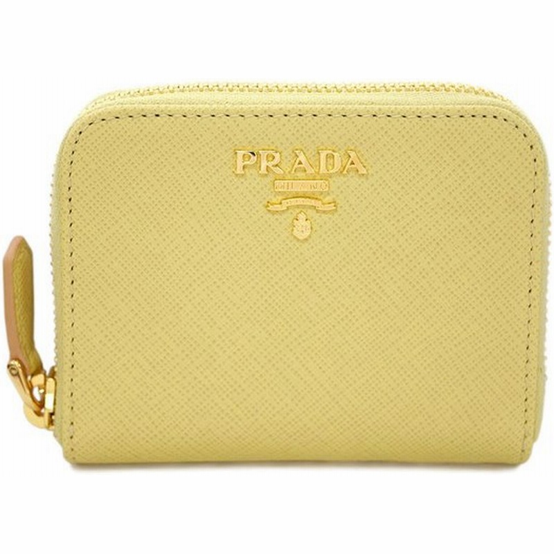 プラダ コインケース 1mm268 Prada ラウンドファスナー 小銭入れ サッフィアーノ Polline ポッリネ カーフジャスミンイエロー アウトレット 通販 Lineポイント最大0 5 Get Lineショッピング
